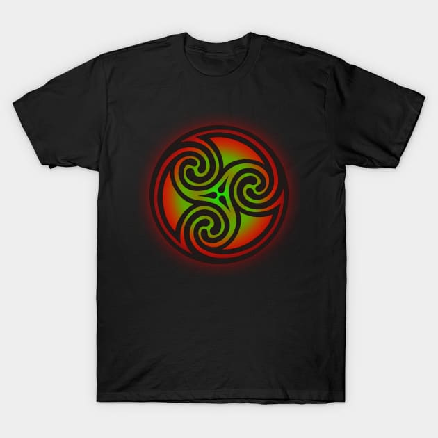 Samhain Triskele T-Shirt by Celtic Morrigan